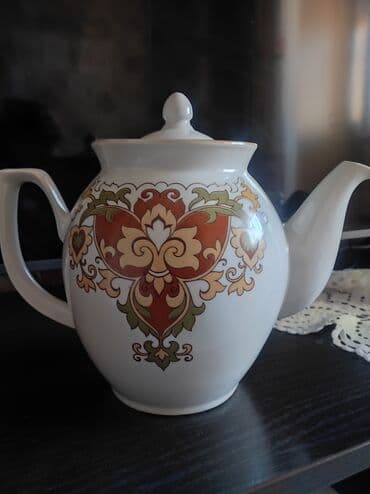 куплю ссср монеты: Советский фарфоровый чайник,объем 3 литра,с клеймом!цена 5000сом — 3