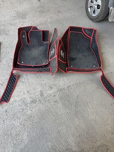 кросс мото: 3D Экокожа Полики Для салона Toyota, цвет - Черный — 5