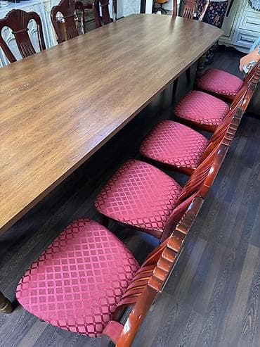 office table: Стол и стул для зала, Б/у, Платная доставка, Самовывоз, цвет - Коричневый — 4