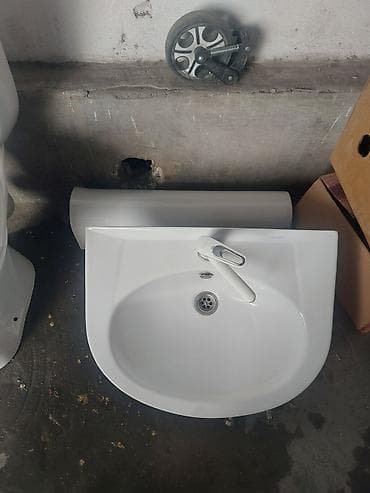 бие туалет: Унитаз Напольный, Б/у, Материал: Керамика — 8