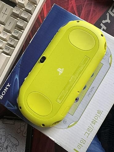 PSP (Sony PlayStation Portable): PlayStation vita slim, белый-лайм, идеальное состояние, полный — 3