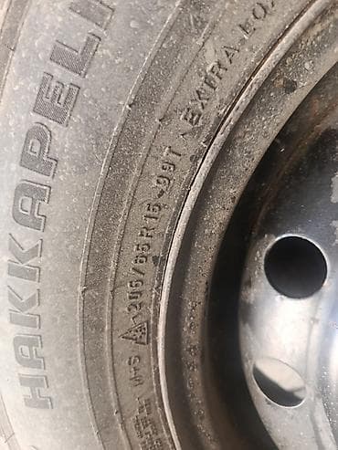 Транспорт: Колеса в сборе 205 / 65 / R 15, Зимняя шипованная, Запаска, Легковые, Железные, отверстий - 5 — 1