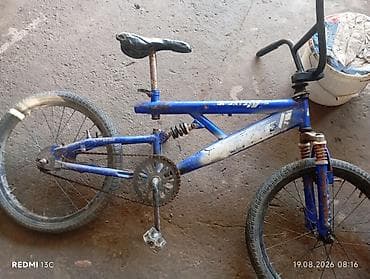 ls 470: BMX-велосипед, стальная рама, цвет синий. - Диаметр колес: 20" с — 3