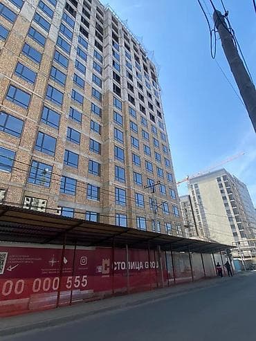 ош жапалак: Курулуп жатат, 1 бөлмө, 55 м² — 2