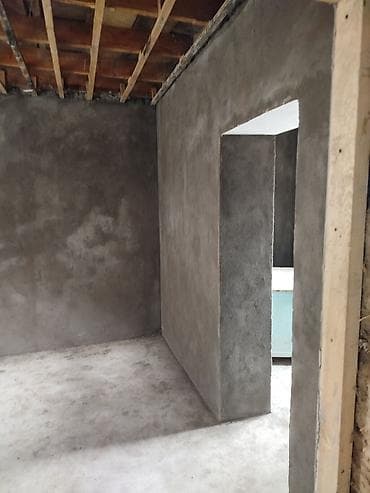 стяжка работа: Штукатурные работы по стенам и откосам - Выравнивание стен по маякам — 3