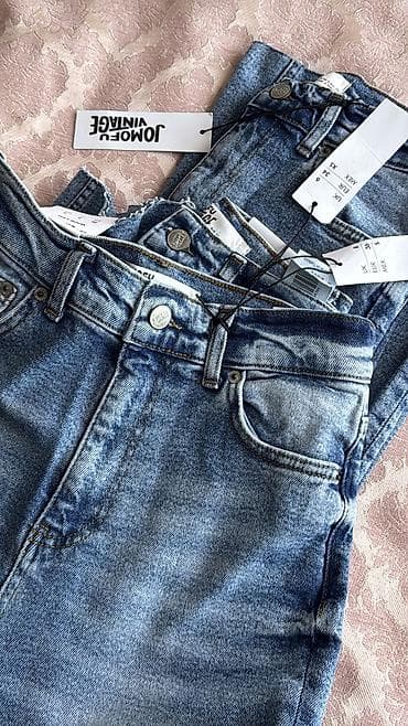 жинси: Джинсы, Клеш, Турция, Высокая талия, XS, S — 3