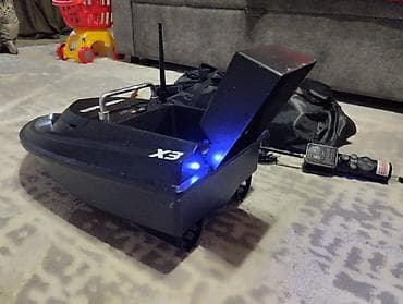 кораблик: Кормораздаточная лодка для рыбалки X3 (радиоуправление) 12v, 3-х — 3