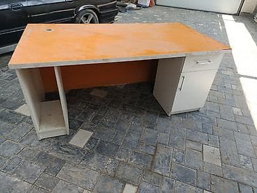 study table: Кассовый стол, 160 см* * 80 см* 72 см, Б/у — 1