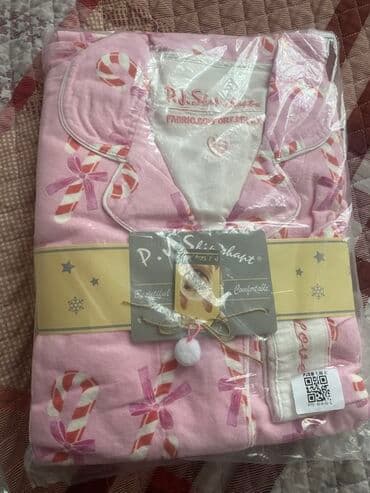 белая ночная сорочка: Женские пижамы комплектом (рубашка на пуговицах + брюки) P.J. Savage / — 4