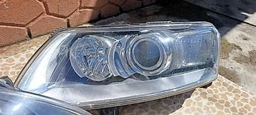 Автозапчасти: Комплект передних фар Audi 2007 г., Б/у, Оригинал — 2