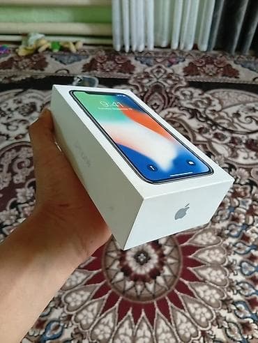 смарт часи: IPhone X, 256 ГБ, Серебристый, Коробка, 100 % — 2