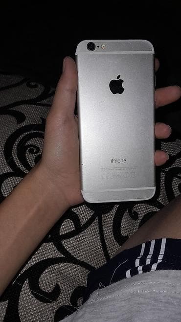 iphone 17: IPhone 6, Б/у, 16 ГБ, Серебристый, 100 % — 2