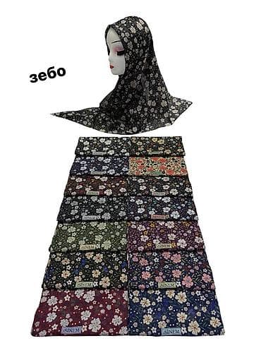 для школы: Платок, Шифон, С узорами — 1