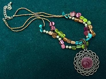 шарик для секса: Яркое многоярусное колье с крупной круглой подвеской. Характеристики — 4