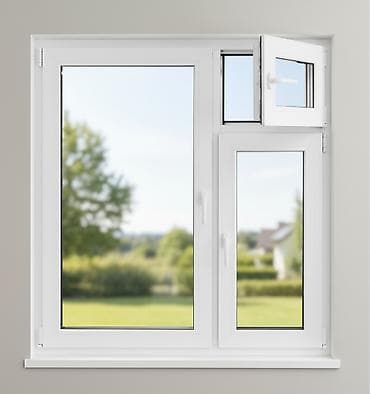 Пластиковое окно ПВХ, белое, многосекционное. Компоновка: - Левая at lalafo.kg Пластиковое окно ПВХ, белое, многосекционное. Компоновка: - Левая