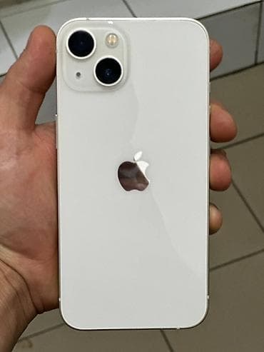 sony 1: IPhone 13, 128 ГБ, Старлайт, Защитное стекло, Чехол, Кабель, 89 % — 3