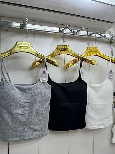 pull bear: Топ, Трикотаж, Бретельки тонкие, Стандарт — 2
