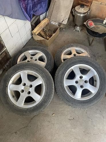 жесткий цепка: Колеса в сборе 185 / 65 / R 14, Лето, Б/у, Комплект, Легковые, Литые, отверстий - 4 — 1