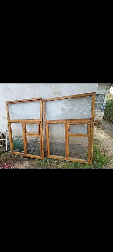 брус тактай: Даяр жыгач терезеле, Декоративдик өзгөчөлүктөрү: Фрамуга, Орнотуусуз, Бөлүп төлөө жок — 2