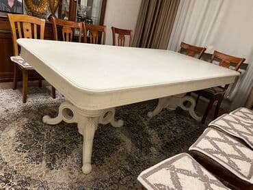 раздвижной обеденный стол: Стол для зала, Новый, Складной, Прямоугольный — 2