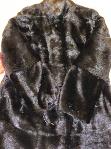с мехом чернобурка с: Шуба, Норка, По колено, США, Трансформер, M, L — 2