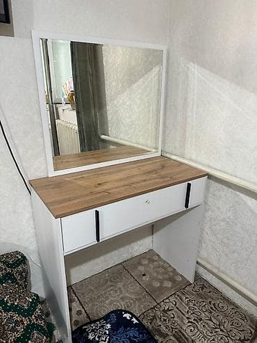 новый спальный: Спальный гарнитур, Б/у, Двуспальная кровать, Самовывоз — 3
