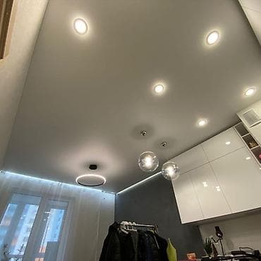 ремонт натяжных потолков: Натяжные потолки с готовым освещением - Материалы: ПВХ‑полотно — 3