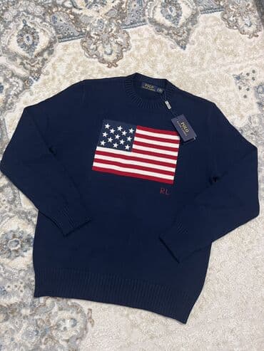 Мужской свитер, XL, Polo Ralph Lauren, Новый, цвет - Синий