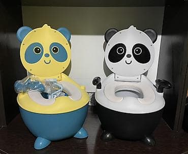 Горшки: Новые Жаңы Детский горшок-стульчик «Панда» - Яркий дизайн в виде — 4