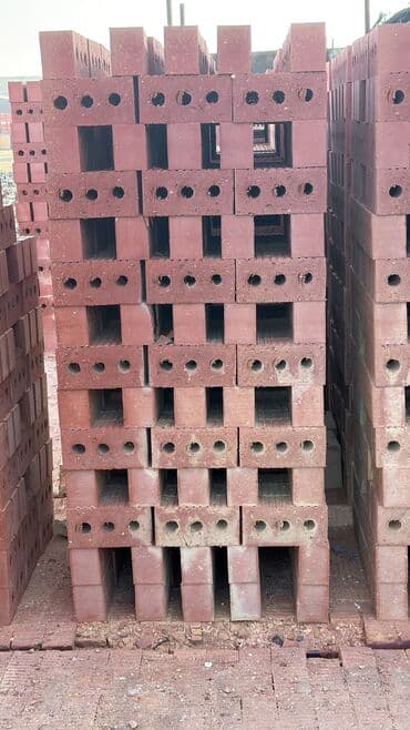 Пустотелый, дырчатый, Жженый кирпич, Полублок, 250×120×90