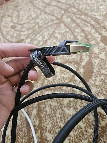 Аксессуары для ТВ: Продам комплект с ethernet на type-c кабель 3 метра новый купил — 5