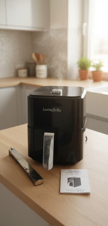 фритюрница для крылышек: Аэрофритюрница LumaBella Healthy Airfryer, модель JB-9003 - Объем — 1