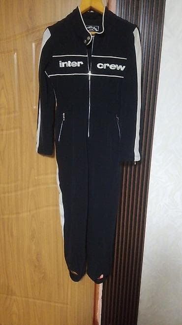 мото комбинезон: Комбинезон Intercrew (racing style) - Цвет: черный с белыми вставками — 10