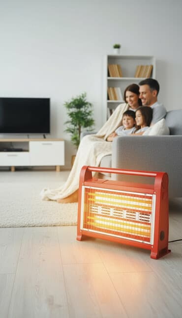 электрические камины с эффектом живого огня: Электрический обогреватель Инфракрасный, 1500 Вт — 1