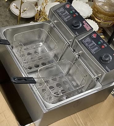 фритюрница: Профессиональная электрическая фритюрница с двумя независимыми ваннами — 1