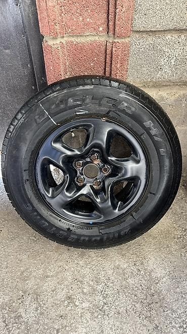 r 16: Колеса в сборе 225 / 70 / R 16, Лето, Б/у, 1 шт, Внедорожные (АТ/МТ), Железные, отверстий - 5 — 4