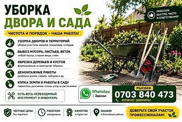 мойка зданий: Уборка территории, Уборка двора и сада — 1
