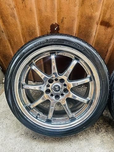 арзан ал: Дөңгөлөктөр монтажда 215 / 45 / R 18, Жай, Колдонулган, Комплект, Жеңил унаалар, Куйма, тешиктери - 5 — 2