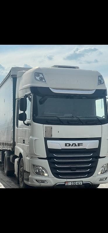 авто кран: Тягач, DAF, 2019 г., Тентованный — 2