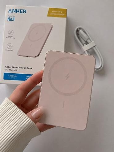 powerbank для айфона: Продаю стильный и ультратонкий магнитный пауэрбанк Anker￼ Nano 5000 — 1