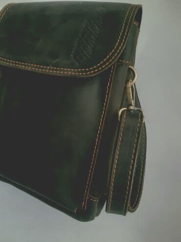 купить ремень кожаный мужской: Барсетка, Материал: Натуральная кожа, Застежка на магните, Застежка на молнии, Множество карманов, Новый — 3