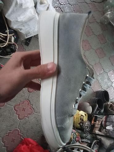 ecco biom: Кеды/кроссовки повседневные, серо-голубые - Модель: низкие кеды на — 1