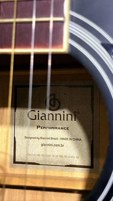 гитара sigma: Электроакустическая гитара Giannini, форма дредноут с вырезом — 7