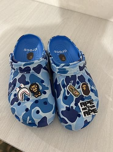 Сабо, 41, Crocs, Новый, цвет - Синий