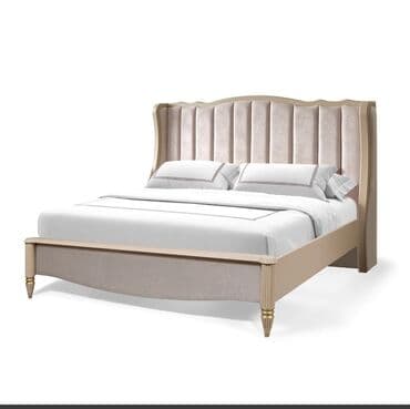 спальный гарнитур адель: Спальный гарнитур, Двуспальная кровать, МДФ, цвет - Бежевый — 4
