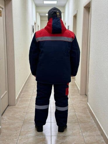 зимний комбинезон мужской: Спецодежда зимняя (куртка+полукомбинезон) Ткань - Х/Б 35%хб, 65%пэ — 2
