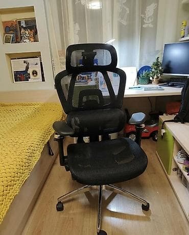 Офисное кресло, С колесиками, цвет - Черный