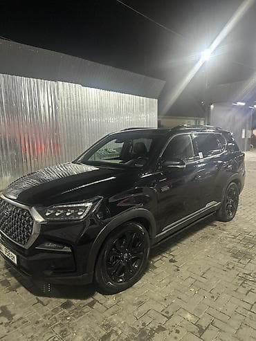 паджеро горный: SsangYong Rexton чёрный цвет, современный брутальный дизайн. Кузов и — 7