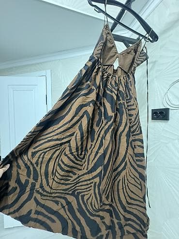 Личные вещи: Летнее платье-комбинация с подкладом БЕЛОЕ ПЛАТЬЕ 500с. Коричневый — 5