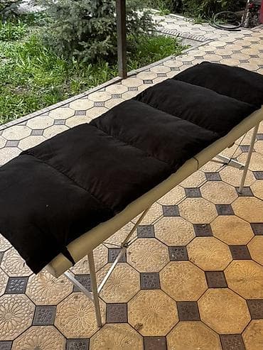 медицинские крават: Складной походный стол, Другой материал, цвет - Бежевый — 1